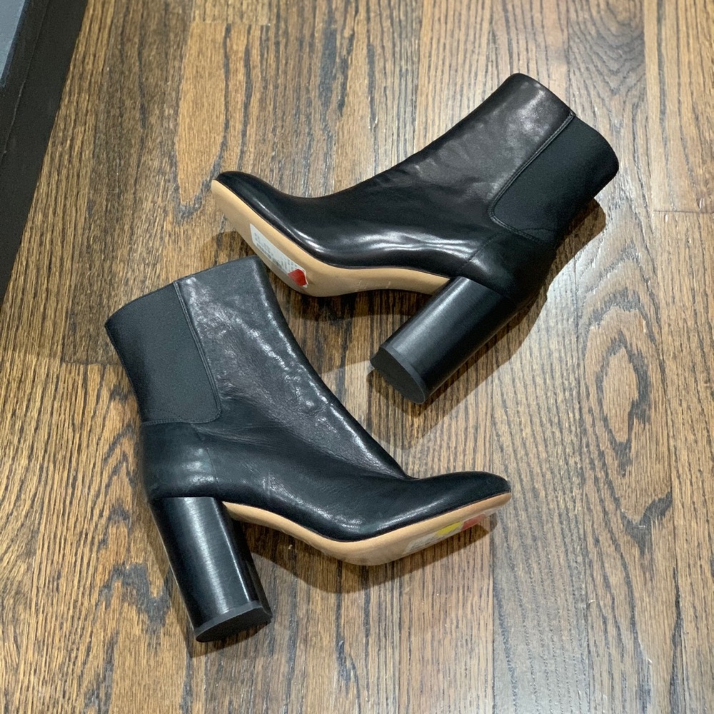 New Rag & Bone Black Agnes Leather Boots Women’s Size 35 - Picture 5 of 16